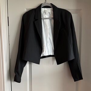 Rachel Zoe Black Cropped Blazer